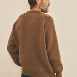 Brown men cashmere sweater - back view | Sergio | Linnea Lund