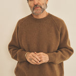 Brown men cashmere sweater - front view| Sergio | Linnea Lund