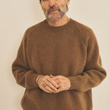 Brown men cashmere sweater - front view| Sergio | Linnea Lund