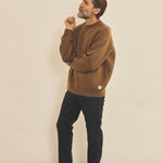 Brown men cashmere sweater - side view | Sergio | Linnea Lund
