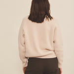 Cashmere sweater women light pink color - back look view | Sergio | Linnea Lund