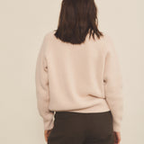 Cashmere sweater women light pink color - back look view | Sergio | Linnea Lund