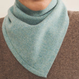 Women Cashmere bandana blue aqua - front view | Stella | Linnea Lund