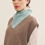 Women Cashmere bandana blue aqua - look | Stella | Linnea Lund