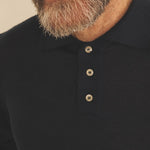 Dark blue men cashmere sweater - focus fabric | Viggo | Linnea Lund