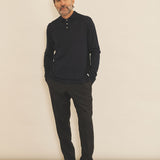 Dark blue men cashmere sweater - look | Viggo | Linnea Lund