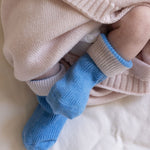 Baby cashmere socks in blue | Alice | Linnea Lund