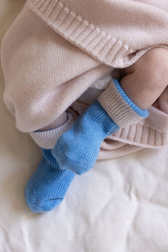 Baby cashmere socks in blue | Alice | Linnea Lund