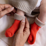 Baby cashmere socks in orange | Alice | Linnea Lund