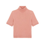 Women turtleneck cashmere t-shirt rose gold | Alvina | Linnea Lund