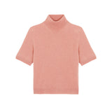Women turtleneck cashmere t-shirt rose gold | Alvina | Linnea Lund