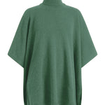 Green cashmere poncho - packshot | Angela | Linnea Lund