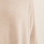 beige cashmere poncho women - focus fabric | Angela | Linnea Lund