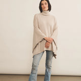 beige cashmere poncho women - look | Angela | Linnea Lund