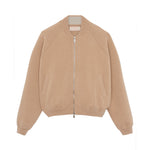 Camel cashmere bomber - packshot | Elle Macpherson x Linnea Lund