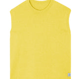 flash yellow cashmere sleeveless sweater men | Berit | Linnea Lund
