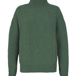 Green cashmere unisex sweater - packshot | Björn | Linnea Lund