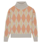 Beige jacquard cashmere sweater women - Packshot | Alva | Linnea Lund 