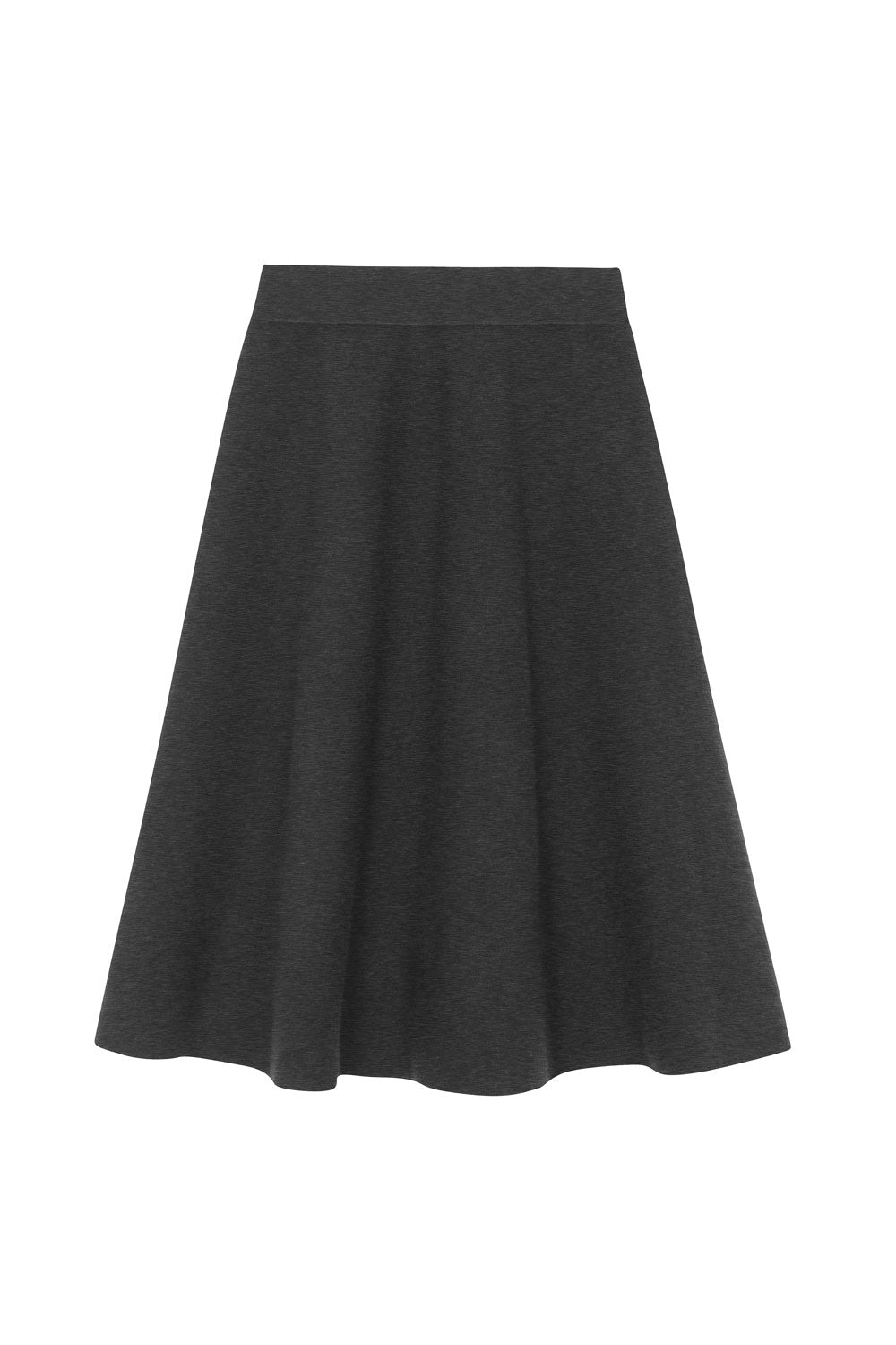 Timeless cashmere midi skirt dark grey | Sylvie | Linnea Lund