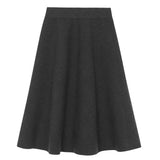Timeless cashmere midi skirt dark grey | Sylvie | Linnea Lund