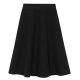 Timeless cashmere midi skirt black | Sylvie | Linnea Lund