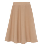 Timeless cashmere midi skirt camel | Sylvie | Linnea Lund