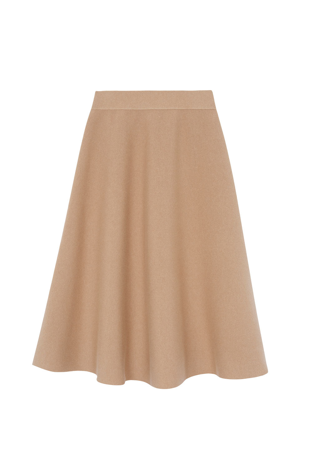 Timeless cashmere midi skirt camel | Sylvie | Linnea Lund