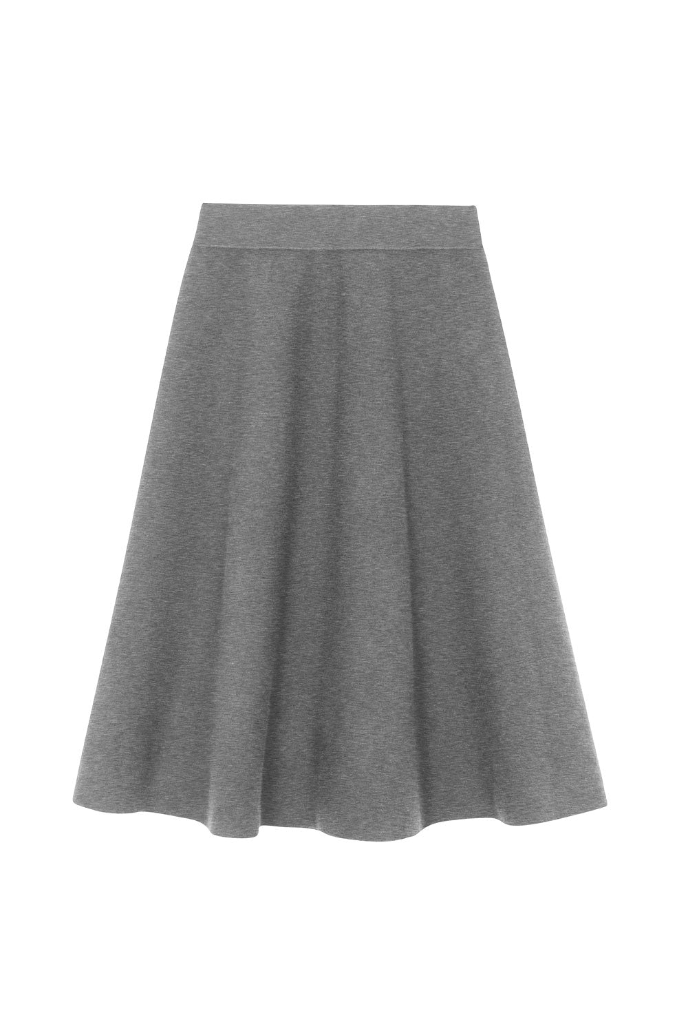 Timeless cashmere midi skirt grey | Sylvie | Linnea Lund