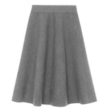 Timeless cashmere midi skirt grey | Sylvie | Linnea Lund