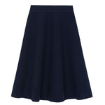 Timeless cashmere midi skirt dark blue | Sylvie | Linnea Lund