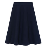 Timeless cashmere midi skirt dark blue | Sylvie | Linnea Lund