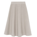 Timeless cashmere midi skirt beige | Sylvie | Linnea Lund