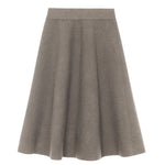 Timeless cashmere midi skirt light brown | Sylvie | Linnea Lund