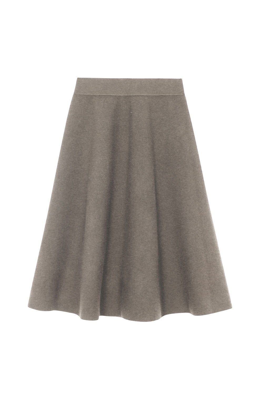 Timeless cashmere midi skirt light brown | Sylvie | Linnea Lund