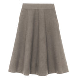 Timeless cashmere midi skirt light brown | Sylvie | Linnea Lund