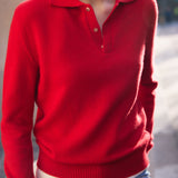 Cashmere polo women flash red | Ralph | Linnea Lund