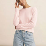 Straight light pink cashmere sweater | Mimmi | Linnea Lund