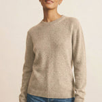 Straight beige cashmere sweater | Mimmi | Linnea Lund