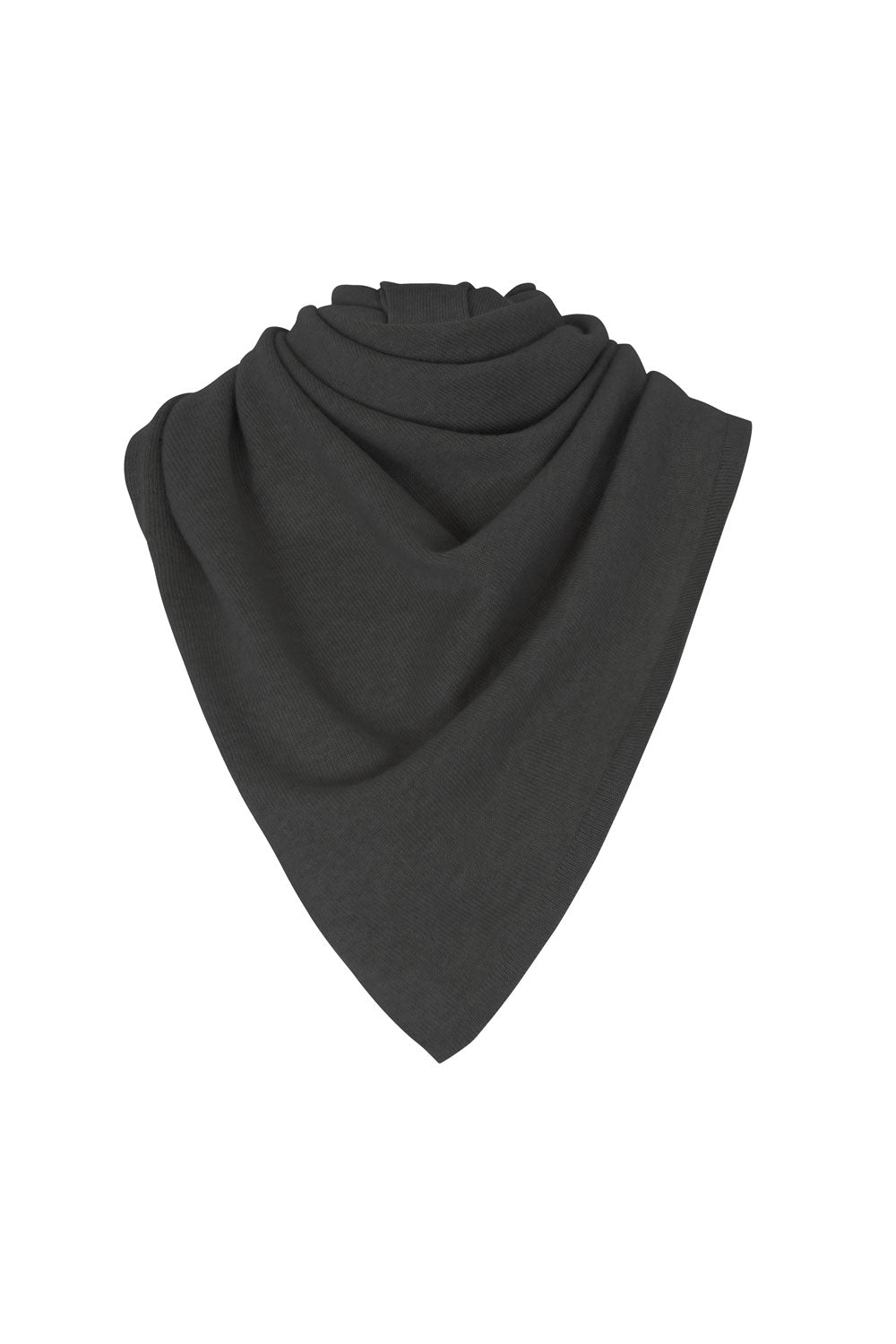 Large Dark Grey Premium Cashmere Triangle Scarf | Liv | Linnea Lund
