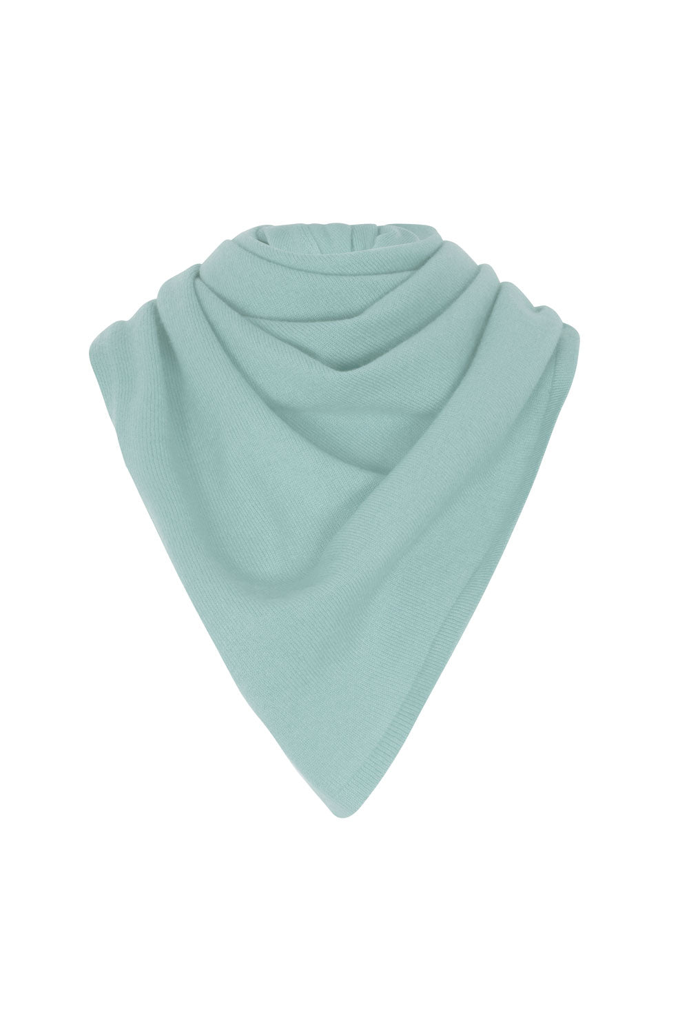 Large Aqua Blue Premium Cashmere Triangle Scarf | Liv | Linnea Lund