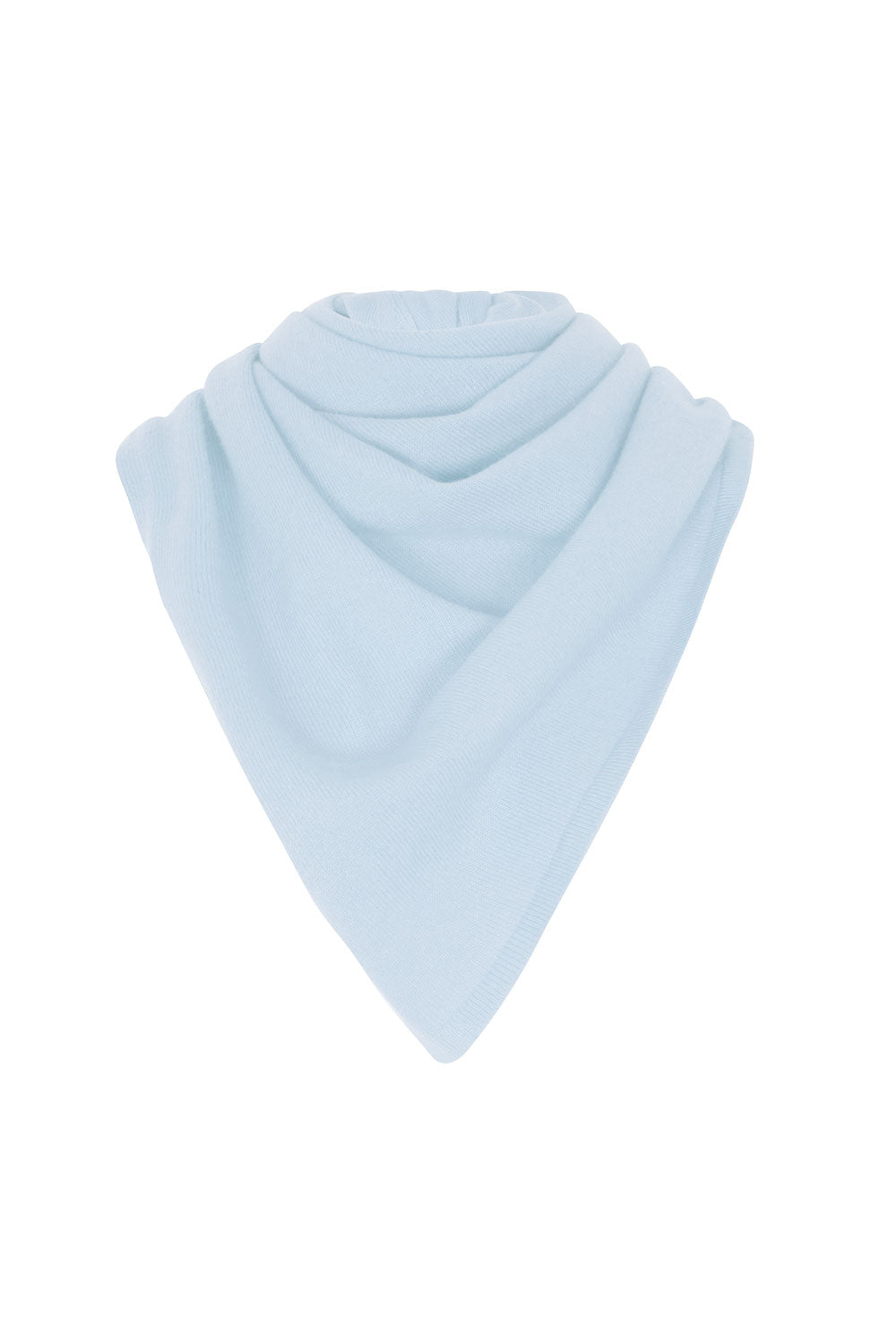 Large Light Blue Premium Cashmere Triangle Scarf | Liv | Linnea Lund