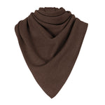 Brown triangle cashmere scarf - packshot | Liv | Linnea Lund