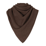 Brown triangle cashmere scarf - packshot | Liv | Linnea Lund