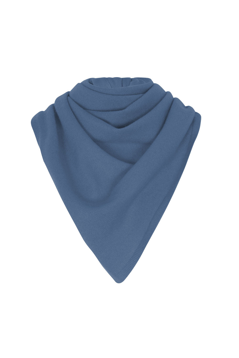 Large Blue Premium Cashmere Triangle Scarf | Liv | Linnea Lund