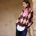 Pink triangle cashmere scarf - look | Liv | Linnea Lund