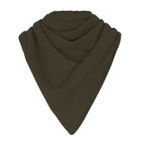 Large Khaki Premium Cashmere Triangle Scarf | Liv | Linnea Lund