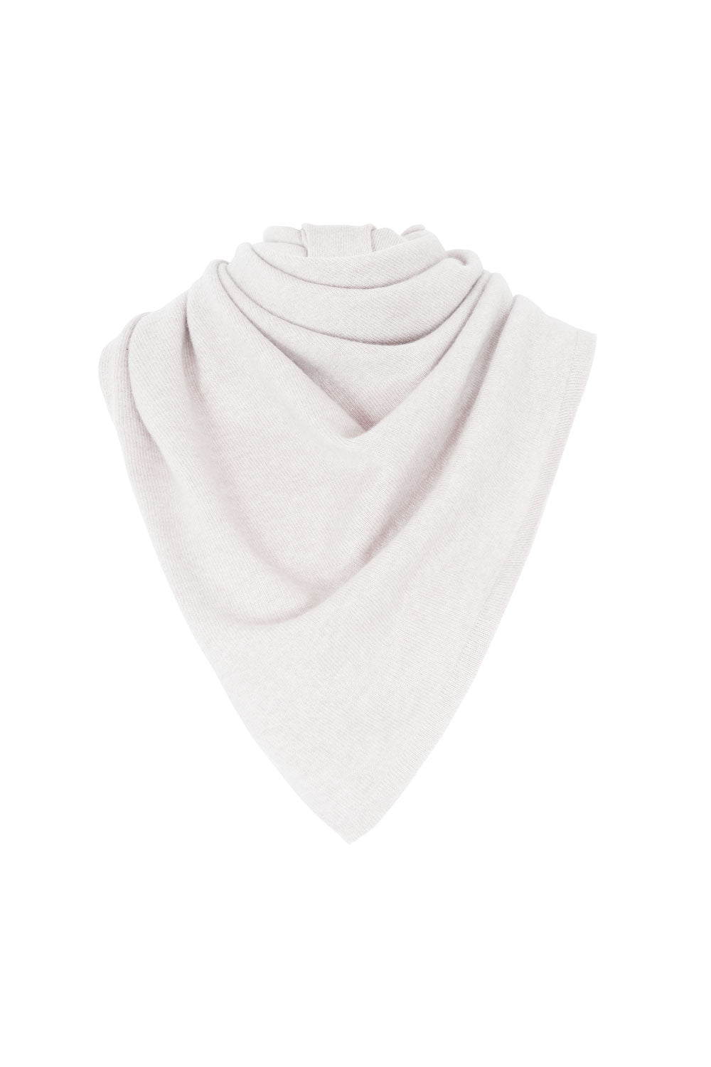 Large White Premium Cashmere Triangle Scarf | Liv | Linnea Lund