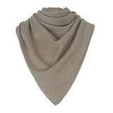 Large Light Brown Premium Cashmere Triangle Scarf | Liv | Linnea Lund