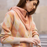 Rose gold triangle cashmere scarf | Liv | Linnea Lund