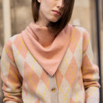 Rose gold triangle cashmere scarf | Liv | Linnea Lund